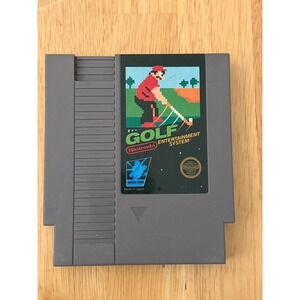 Golf Nintendo NES 1985 Black Label Sports Series 5-Screw Cartridge Authentic